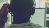 Man with headphones